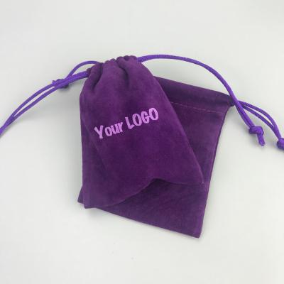 China Recyclable Velvet Drawstring Gift Bag Wedding Jewelry Candy Party Pouch Bags Jewelry Bag With Your Logo for sale