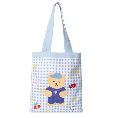 China Wholesale Handled Canvas Bag Custom Print Promotional 100% Cotton Canvas Tote Bag for sale