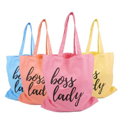 China High Quality Custom Handled Printed Tote Shopping Bag Cheap Organic Cotton Canvas Bags With Your Brand Logo for sale