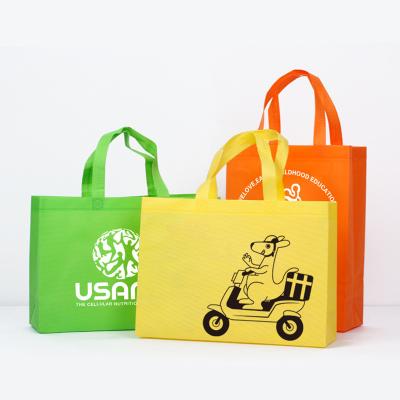 China Custom Recyclable Promotional Boutique Tote Shopping Bag Non Woven Eco Friendly Grocery Bag for sale