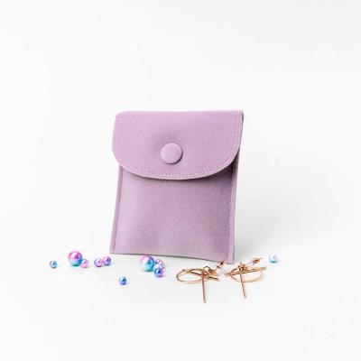 China Retro Custom Logo Soft Microfiber Jewelry Packaging Suede Microfiber Envelope Jewelry Pouch For Your Product for sale