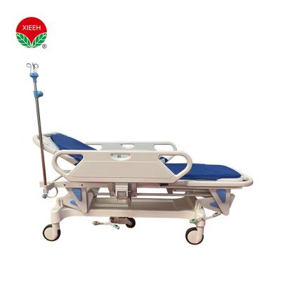 China XIEHE Modern Adjustable Ambulance Transfer Emergency Bed Hospital Stretcher Medical Folding Patient Trolley for sale