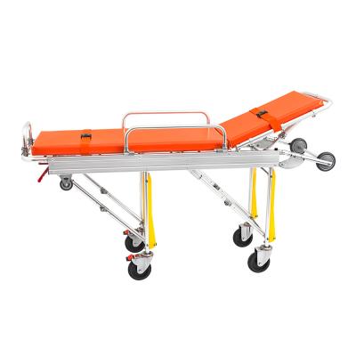 China Aluminum alloy& Xiehe Canvas Hospital Outdoor Rescue Trolley Medical Folding First Aid Stretcher Price for sale