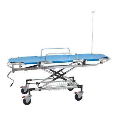 China Ambulance Wheelchair Folding Ambulance Stretcher Type Dimensions for sale