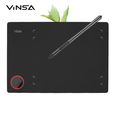 China VINSA T608 Stylus Pen Tablet Graphics Drawing T608 Pen Tablet Magic Keys With Battery Free for sale