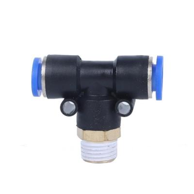 China Maxair Air System Black PB Series Plastic One Touch Fitting BSP/G Quick Connector Thread Air Hose Fittings for sale