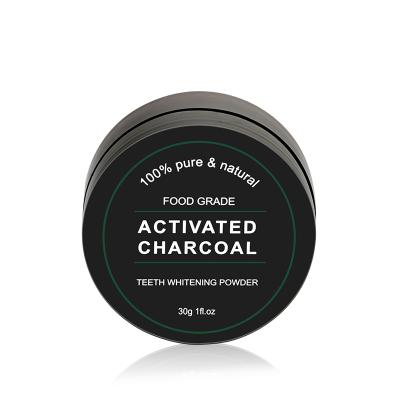 China Black Mint 30g Teeth Whitening Bamboo Activated Charcoal Whitening Private Logo Charcoal Tooth Powder for sale