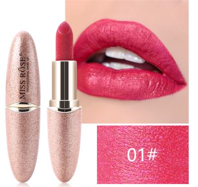 China Hot Selling Miss Rose New Glitter Lip Makeup Waterproof Diamond Lipstick Star for sale