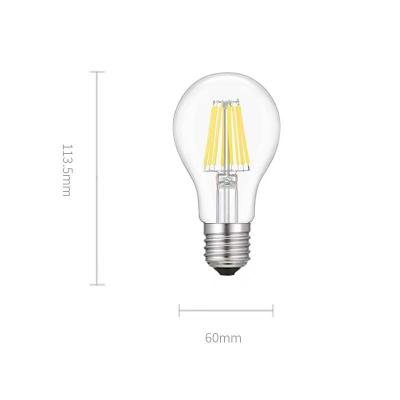 China A60 Indoor Edison Bulbs 2200K-6500K Double Color Dimming WIFI LED Smart Bulb Light with Alexa Google Home Assistant Time Setup for sale