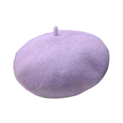 China 100% Pure Wool Japan Korean Style All-match Color Wool Berets Fashion Warm Painter Hats for sale