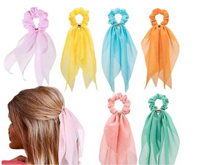 China Hair decoration 2021 Europe and the United States fashion popular colorful texture popular hair scrunchie for sale