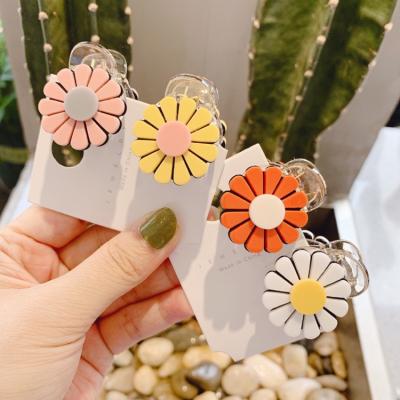 China Environmental Friendly Acrylic Colorful Finial Bangs Cute Crochet Girl Hair Clip All-match Hair Card Hair Jaw Clips for sale