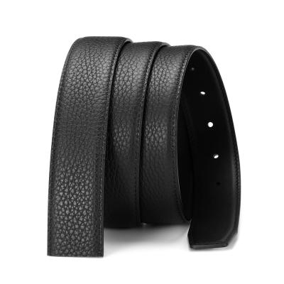 China Large brand first layer cowhide factory men's replacement belt double-sided layer first belt body whip durable and flexible style pants belt that for sale