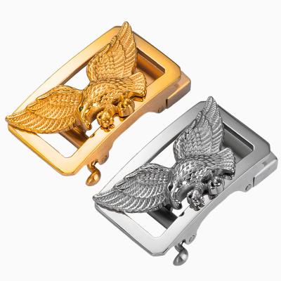 China Double Density Stainless Steel Belt Buckle Accessories Metal Belt Buckle Men's Automatic Buckle Dapeng Wings Eagle Animal Buckle for sale