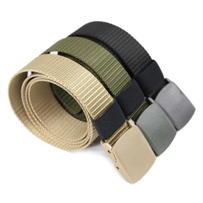 China Neutral/both men's and women's outdoor camo belt outdoor sports canvas belt student military training nylon tactical belt for sale