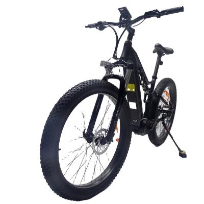 China Aluminum Alloy Mid Motor 500w48v12.8ah 27.5*3.0 Spoke Full Wheel Suspension Electric Mountain Bike City Electric Bike Mid Drive Motor for sale