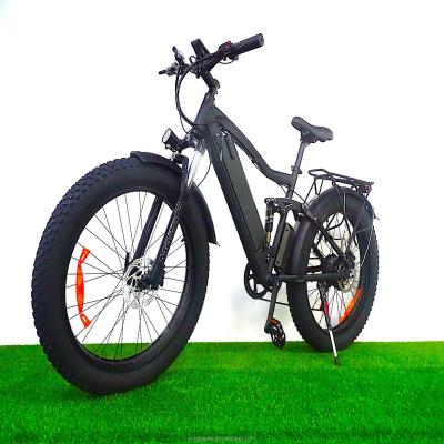 China Aluminum Alloy 750w 48v Battery Electric Bike 26inch Motor Frame Full Suspension 13Ah Electric Bicycle for sale