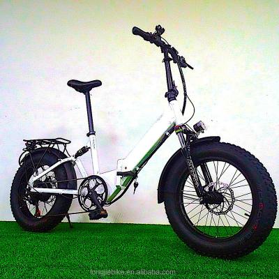 China Aluminum alloy 20 inch step through tire ebike fat bike electric bicycle 500w 48v 14Ah battery electric cycle for sale