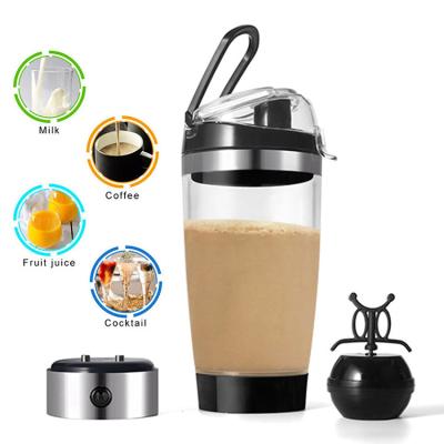 China Sustainable Portable 450ML Automatic Milkshake Mixing Coffee Cup Plastic Stainless Steel Bpa Free USB Electric Shake Cup for sale