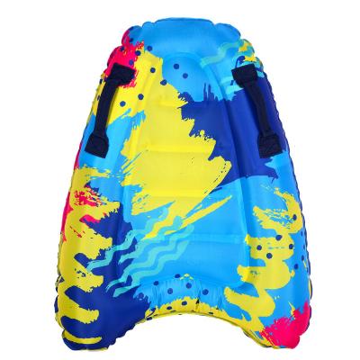 China Unisex OEM ODM Summer A Shape Inflatable Surfboard Buoy Kickboard Children Sea Surfing Board Inflatable Floating Pool Air Mattresses for sale