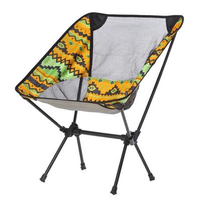 China Modern New Design Folding FishingOversized Large Folding Moon Chair Camping Foldable Chair Aluminum Chair Outdoor for sale