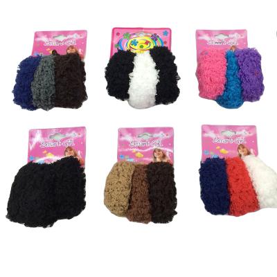 China Traceless 36pcs/bag Colorful Towel Ring Rabbit Women Ponytail Hair Ties Elastic Single Hair Elastic Lace Bands for sale