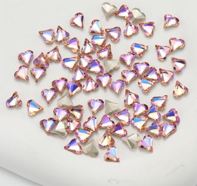 China Festival Holiday Finger Decoration 12X13MM Fake Stones 2023 Nail Flat Backs Crystal Glass Non Hotfix Rhinestone Factory Wholesale 200 Pieces/Bag For Nail Art for sale