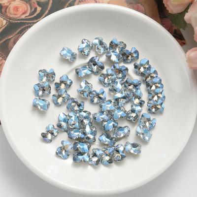 China Festival Holiday Finger Decoration 8X10MM 200 Pieces Design Popular Rhinestone/Bag Special Glass Kawaii 3d Accessories For Nail Decoration for sale