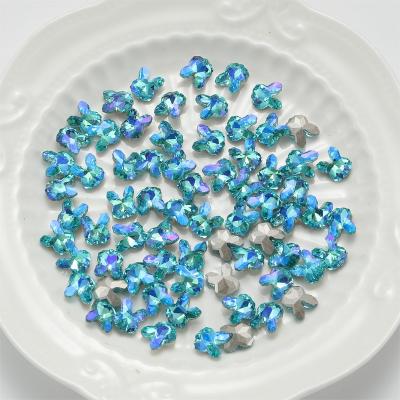 China Festival Holiday Finger Decoration 9X10MM Wholesale Crystal Rabbit Shape Custom 200 Pieces/Bag Glass Rhinestones For Nail Decoration for sale