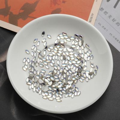 China Festival Holiday Finger Decoration 1440 Pieces China Fix Flatback Embellishment Nail Art Stone Glass Crystal Horse Eye Non-Hot Rhinestone/Bag for sale