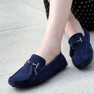 China Cushioning Big Size Flats Sneakers Men's Casual Shoes Suede Leather Spring Classic Comfortable Stylish Shoes for sale