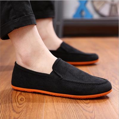 China Fashion Breathable Sneakers Wholesale Man shox Cushioning Driving Moccasins Loafers Mens Canvas Shoes Stocks for sale