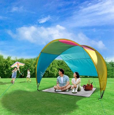 China Modern Outdoor Sun Canopy Shade Canopy Easy Installed Sun Garden Summer Camping Fishing Hiking Lightweight Portable Sun Shelter Beach Shade for sale