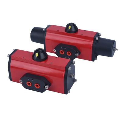 China Oil HPAC Series Yoke Double Acting Spring Return Turning 90 Degree Rotary Pneumatic Actuator for sale