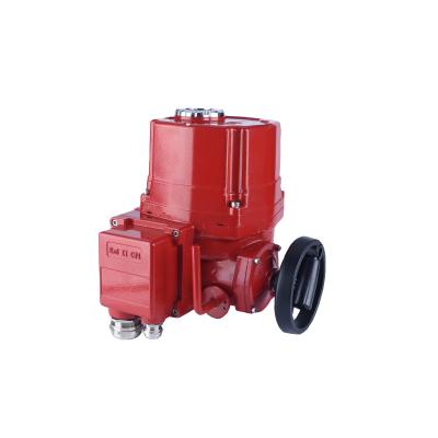 China HQT Series Explosion Proof High Torque ExdIICT4 Quarter Turn Electric Control Valve for sale