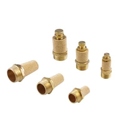 China Factory High Quality Brass Pneumatic Silencer Solenoid Valve PSC Silence Pneumatic Exhaust Valve for sale