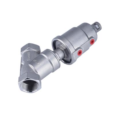 China 304/316/316L Stainless Steel Thread Angle Seat General Pneumatic Pneumatic Valve for sale