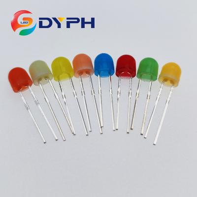 China AlGaInP DyPh LED 360 Degree Pixel String Led Pink Yellow White Green Blue Red Unlimited 5mm 4.8mm Straw Hat 3V 6V 9V Led Diode for sale