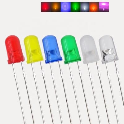 China AlGaInP DyPh LED 2mm 3mm 4mm 5mm 8mm 10mm led diode white green blue red yellow RGB light emitting diode for sale