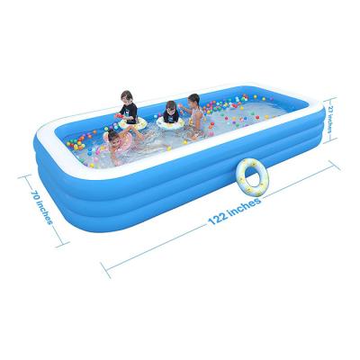 China Conventional Size 3 Layers Inflatable Pool Cockroach Float Commercial Inflatable Swimming Pools YC14 for sale