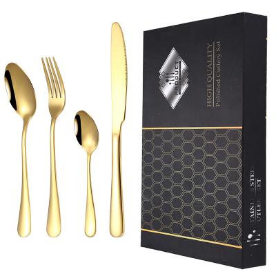 China Minimalist Reusable Cutlery Stainless Steel and Metal Straw Portable Travel Cutlery Set Office Utensil with Case Rainbow Black Mirror Bag for sale