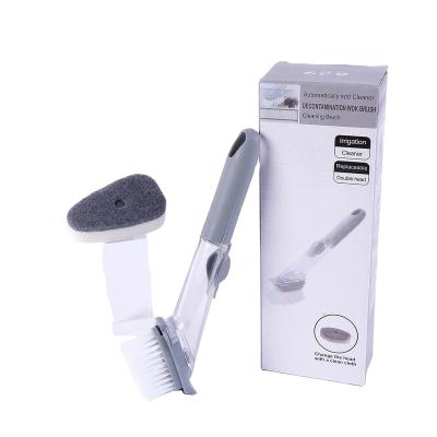 China Amazon Sustainable Hot Selling Hydraulic Pot Washing Brush and Non-Stick Pot Oil Kitchen Pressing Pot Washing Brush for sale