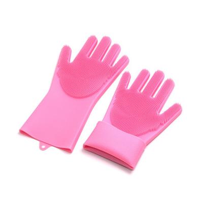 China Non-slip Silica-gel Cleaning Glove For Housework Warm Glove For Toilet Bowl Kitchen Cleaning Supplies for sale