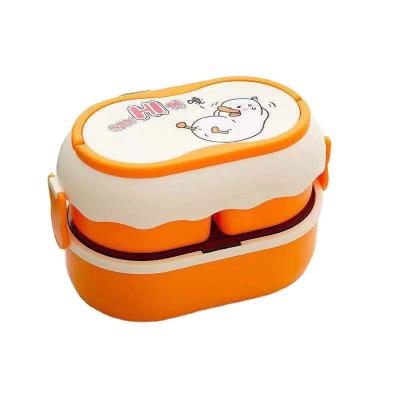 China Amazon Sustainable Success 2 Layer Chinese Noodle Bowl Large Ceramic Plastic Lunch Box for sale