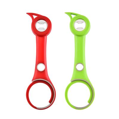 China Hot Selling Multifunctional Viable Amazon Six In One Bottle Opener Manual Bottle Opener Opener for sale