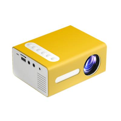 China 2021 Mini Pico Digital LED Projector HD 1080P 320*240p 20000 Hours Home Projector T300 Cheaper Than YG300 T4 Set Top Box Android OS for sale