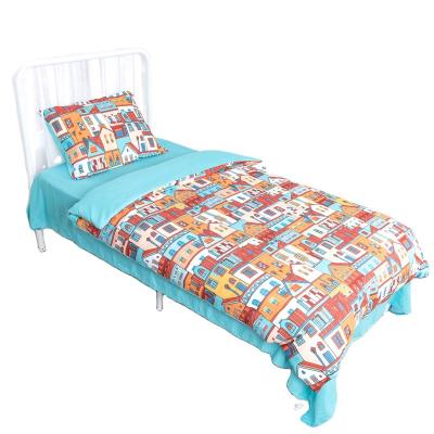 China Nondisposable Girl 3 D Digital Printing Bedclothes Toddler Color Roman Home Bedding Set 100% Cotton Kids Bedclothes for sale