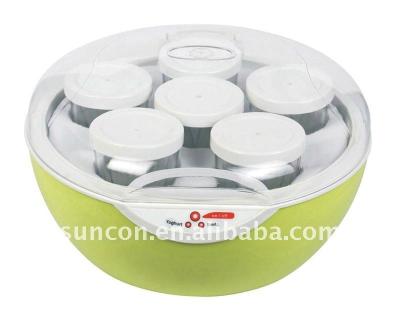 China Green electric yogurt yogurt making machine, yogurt maker, yogurt maker with 6 cups for sale