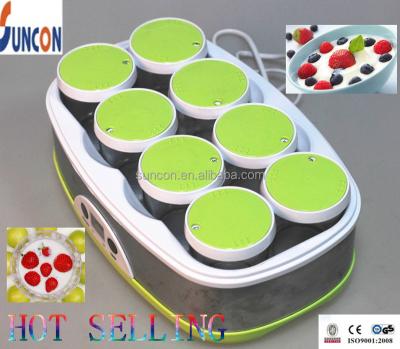 China 50W Digital Fansion Stainless Steel Yogurt Maker with 8 Glass Cups, LED Display for sale