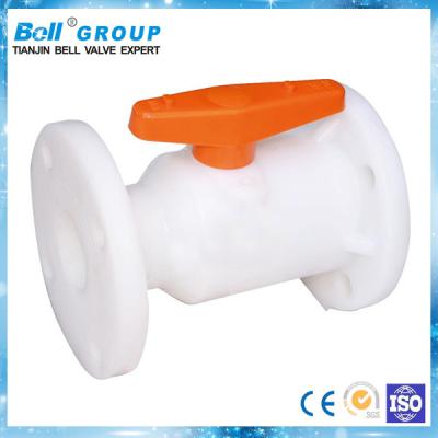 China General type handle flange PVDF dn40 ball valve for sale